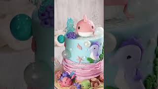 SEA CAKE 🧜🏻‍♀️ Vainilla Cakes by Luisa Quiroz [upl. by Aiki]