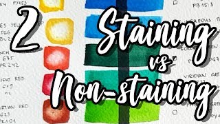 Staining vs NonStaining Colours Watercolour for Beginners Ep2 [upl. by Pierpont]