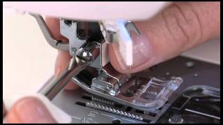 SINGER® 1Step Computerized Buttonhole Presser Foot wSpring Tutorial [upl. by Jenny675]