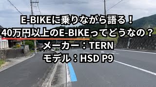 EBIKEに乗りながら語る！40万円以上のEBIKEってどうなの？メーカー：TERN モデル：HSD P9 [upl. by Lindgren194]