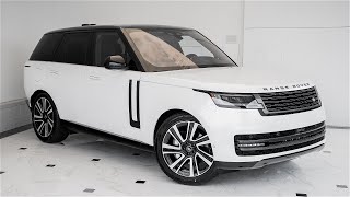 Ostuni Pearl White On Ebony 2023 Land Rover Range Rover SE [upl. by Neelrac]