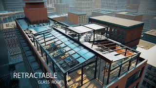 Retractable Glass Roof and Guillotine systems [upl. by Seton]