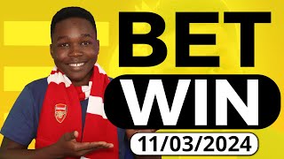 FOOTBALL PREDICTIONS TODAY 11032024 SOCCER PREDICTIONS TODAY  BETTING TIPS footballpredictions [upl. by Tabatha]