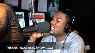 Meek Mill Freestyle On The Angie Martinez Show WDj Enuff on HOT97FM [upl. by Wesla759]