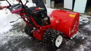 The BIGGEST snow blower in Canada Troy Bilt 45quot [upl. by Hairu]