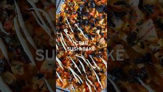 Imitation Crab Sushi Bake cooking cookwithme sushibakerecipe seafood [upl. by Anavas]