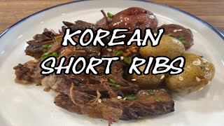 Slow Cooker Korean Short Ribs  Gochujang Short Ribs with Korean Braised Potatoes [upl. by Madox265]