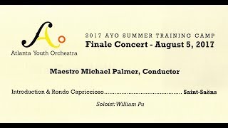 Introduction amp Rondo Capriccioso William Pu Violin AYO 2017 Concert [upl. by Dloraj]