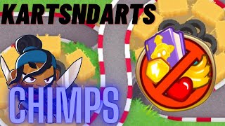 BTD6 KartsNDarts Chimps Tutorial  Easy To Follow  NO RNG  No Abilities  Black Border [upl. by Rossy]