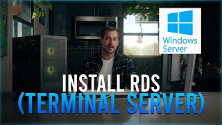 Installing Remote Desktop Services to Windows Server 2022 Terminal Server [upl. by Dnalevets422]