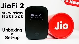 Jio JioFi 2 Wireless Portable Hotspot  Unboxing Setup Demo All You Need to Know on JioFi 4G [upl. by Rolyak]