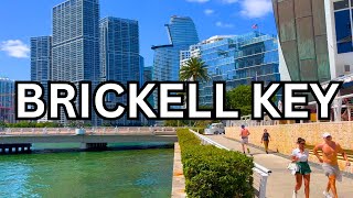 4K  MIAMI FLORIDA Walking Tour  Brickell amp Brickell Key  Aston Martin Residences [upl. by Dustan816]