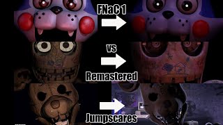 FNaC 1 vs FNaC 1 Remastered All Jumpscares 4K [upl. by Latsirc251]