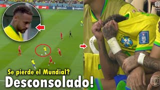 NEYMAR LLORA por LESION HOY con BRASIL VS SERBIA 20 [upl. by Esinad]