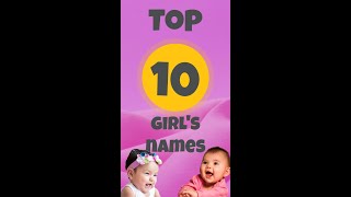 Top 10 Girls Names USA [upl. by Gusba]