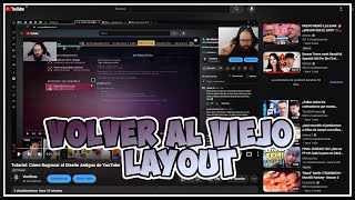 Tutorial Cómo Regresar al Diseño Antiguo de YouTube [upl. by Diver]