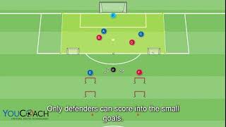 Soccer dribbling drill  Soccer conditioning drill The Star  YouCoach soccer drill drawing software [upl. by Beal]