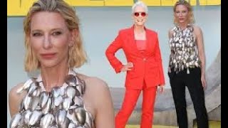 Cate Blanchett wows in unique metallic top made from SPOONS while Jamie Lee Curtis is vibrant [upl. by Sapphera379]