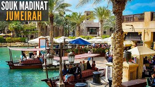 Souk Madinat Jumeirah Dubai  4K Inside Tour of the Arabian Bazaar  Dubai Tourists Attraction [upl. by Naihr600]