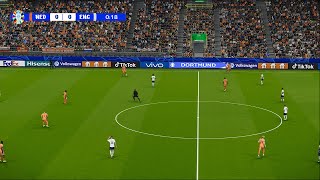 NEDERLAND 12 ENGELAND I HALVE FINALE UEFA EURO 2024 I PES 2021 [upl. by Ylrebmic]