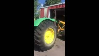 John Deere 5010 tractor with 671 Detroit [upl. by Nosemyaj]