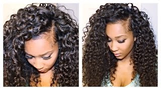 How to blend your leave out with Curly Hair Extensions [upl. by Nnylyram6]