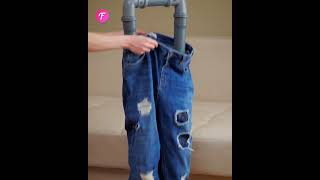 Unique Floor Lamp Made from Jeans shorts [upl. by Nade]