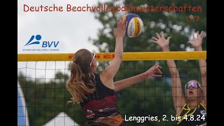 Stream 4  SO  U17 Deutsche Beachvolleyball Meisterschaft Lenggries  Sonntag [upl. by Alet770]