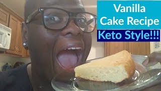 The Best Keto Vanilla Cake  Keto Cake Recipe [upl. by Nayk]