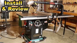 Pro Cabinet Saw ITAMAC Panthera S9 with ORCA S17 Dust Extraction Installation and Review [upl. by Cudlip]