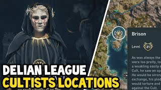 how to find podarkes cruel cultist clue mykonos location rebel quest ac odyssey [upl. by Diarmid]