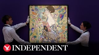 Watch again Klimt’s last portrait ‘Lady with a Fan’ set for auction in London [upl. by Eibor]