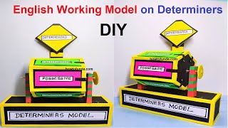 english working model on determiners  diy  step by step for exhibition  howtofunda [upl. by Voletta]