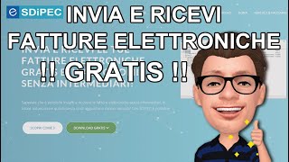 Invia e Ricevi Fatture Elettroniche GRATIS Programma di Fatturazione Elettronica SDIPEC [upl. by Gonzalez]