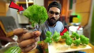 How I make Architecture Miniature tree model  No cost  Sam E STUDIO [upl. by Ahcmis]