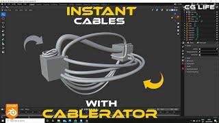 Instant cables with Cablerator  Blender Tutorial [upl. by Atiuqam]