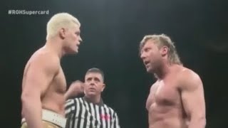 Kenny Omega Vs Cody Rhodes ROH SuperCard of Honor 2018 Highlights [upl. by Analram]