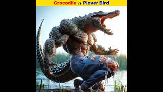 Crocodile vs Plover Bird  Arslan Speaks shortsfeed youtubeshort viral [upl. by Goober]