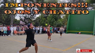 MIRINDO Y SOSA VS OJOS DE TEPITO Y CHATITO DE CHAMIZAL Frontón Culhuacanes Tregüa a 15 fronton [upl. by Elmira]