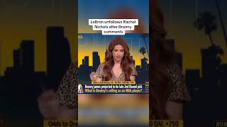 LeBron UNFOLLOWS Rachel Nichols after BRONNY Comments nba nbadraft bronny lebron lakers [upl. by Crosley]