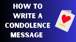 How to write a heartfelt condolence message that doesnt offend EXAMPLES INCLUDED [upl. by Junie]