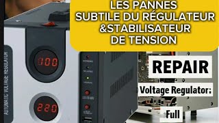 🗨comment fonctionne un régulateur de tension  coment détecter les panne subtile et réparer👉👉 [upl. by Ainomar]