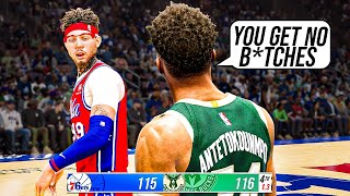 Giannis TRASH Talking I DUNKED on Him NBA 2K23 MyCareer [upl. by Carli]