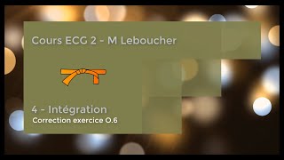 ECG 2  Chapitre 4  Corrigé de lexercice O6 [upl. by Bernetta213]