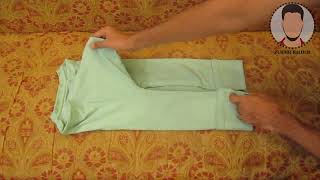 How To Fold T Shirts To Save Space in Drawers  Pack T shirts For Travel In Suitcase [upl. by Quintina]