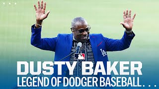 Dusty Baker honored by the Dodgers Full ceremony and hear from Dusty [upl. by Knowle]