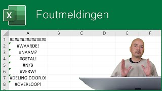 Foutmeldingen in formules [upl. by Zephaniah283]