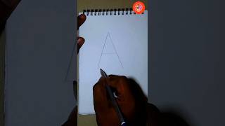 🅰️How To Draw With Alphabet Letter A For KidsDraw With Aart drawing beginners shorts alphabet [upl. by Ayocat179]