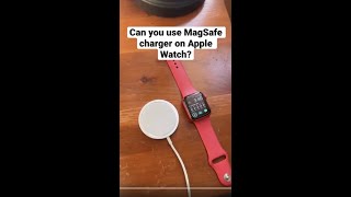 Can you use MagSafe charger on Apple Watch Let’s find out ⌚️🔋👀 Apple magsafe applewatch [upl. by Atnauqal]