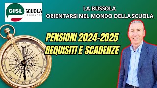 Pensioni 20242025 requisiti e scadenze [upl. by Chui]